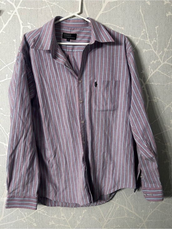 Polo Ralph Lauren Other - Vintage Polo Ralph  Lauren Striped Long Sleeve Collared Shirt Pink